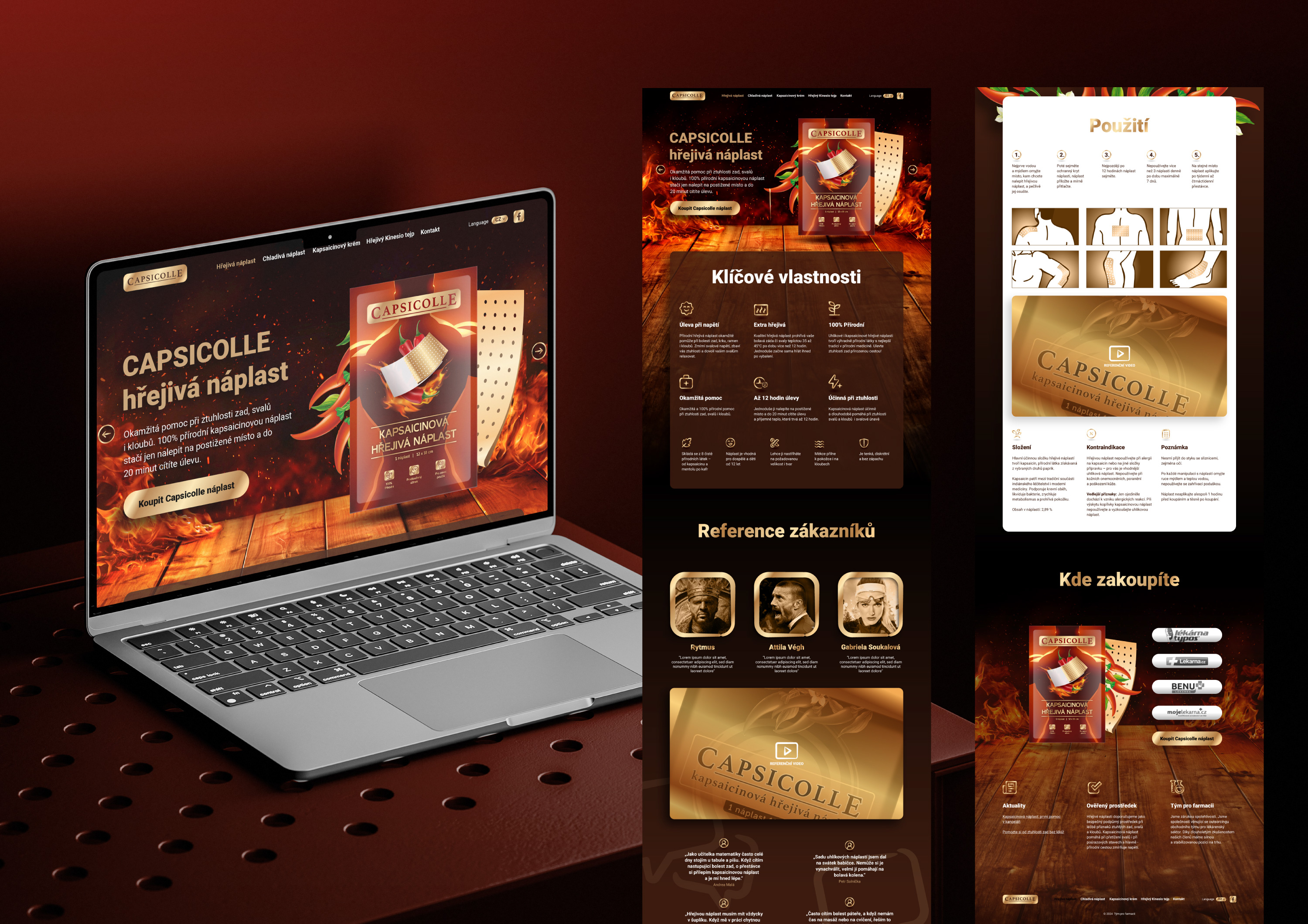 04/2024 Capsicolle / www.hrejivanaplast.cz / grafický návrh v Adobe Illustrator, realizace vlastním kodérem